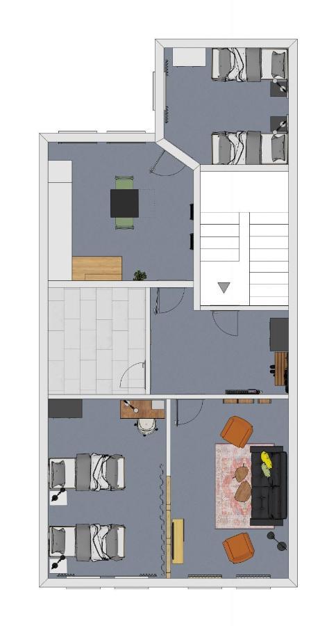 Pressehaus Apartment Steinweg Mühlhausen Exteriör bild